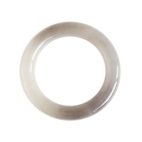 【天然正品】天然细腻无杂裂烟紫和田玉57号圆条手镯57MM女士现售价：3280！030525NJM20