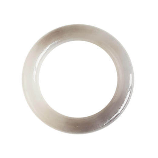 【天然正品】天然细腻无杂裂烟紫和田玉57号圆条手镯57MM女士现售价：3280！030525NJM20 商品图0