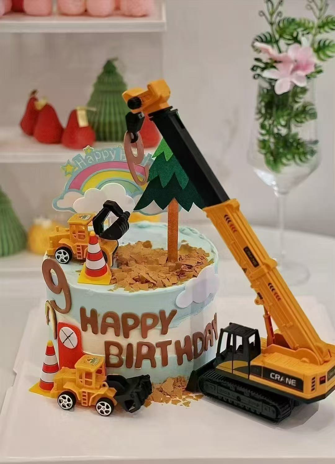 挖掘机工程车蛋糕