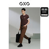GXG男装 红咖植绒印花短袖T恤 舒适休闲夏季热卖短袖T恤 G24X442088 商品缩略图1