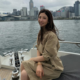 ROMI STUDIO“知识分子”立领不规则开扣风衣式连衣裙 RWCRLG2969