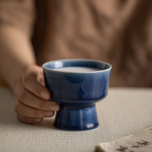 【风和小果碗】中式复古茶点盘精致高足干果点心盘高脚水果盘零食糖果甜品台家用 商品图5