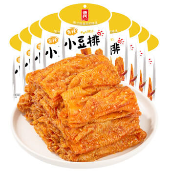 源氏 网红休闲解馋零食小吃 手撕豆干辣条大礼包 香辣小豆排300g/袋 商品图0