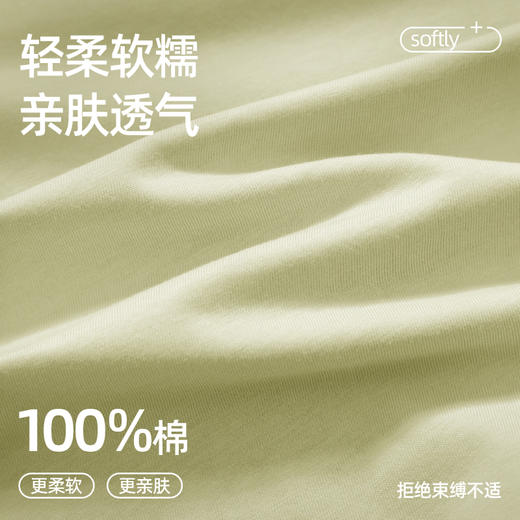 芬腾睡衣新款女纯棉夏季薄款短袖七分裤套装圆领套头可爱家居服 商品图1