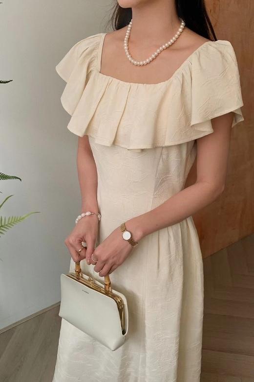 SUMMER & SAGE 温柔风纯欲荷叶边长裙 20550 商品图6