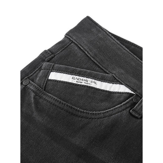 GXG男装  深灰直筒水洗牛仔裤百搭长裤 24年秋G24X053025 商品图3