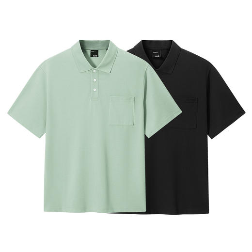 GXG男装 后背字母设计POLO衫通勤时尚短袖上衣 2025春季热卖 商品图4