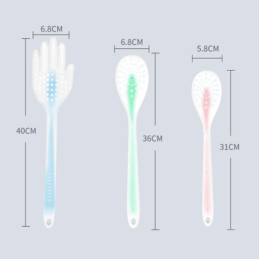 经络拍痧板加长拍痧手掌养生健康拍按摩敲背锤家用健身硅胶拍打棒 商品图3