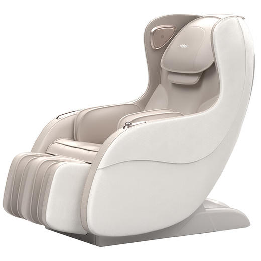 海尔按摩椅家用小型全身太空舱全自动多功能零重力电动迷你按摩沙发米白色H2-102-WU1 商品图0