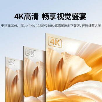 绿联HDMI2.0转DP1.4转换器 4K60Hz高清视频线 240Hz高刷适用台式机笔记本电脑PS4接显示器 0.5米40238 商品图3