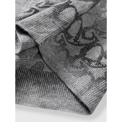 GXG男装 圆领基础保暖毛衫满印通勤内搭针织衫 2024冬季热卖 商品图4