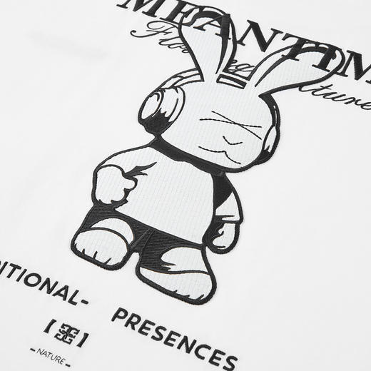 GXG男装 白色后背印花圆领短袖T恤 个性潮流短袖 夏季热卖G24X442113 商品图4