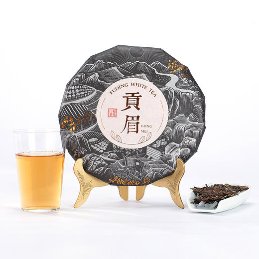 鼎茗荟丨山河 贡眉饼茶 福鼎磻溪白茶 2020年原料 350g 可品可藏 甜香醇滑 商品图0