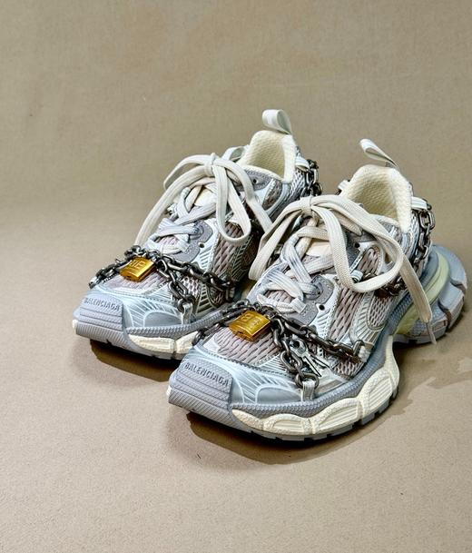 中性款3xl 金属链条挂饰圆头老爹鞋004 商品图0