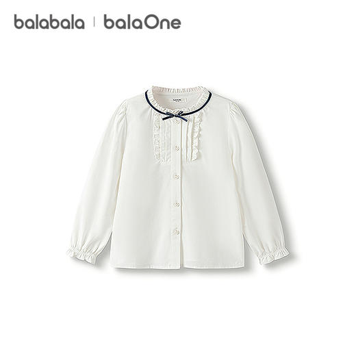 巴拉巴拉女童衬衫儿童长袖2025新款秋装精致时尚柔软甜美凉感抗菌 商品图4