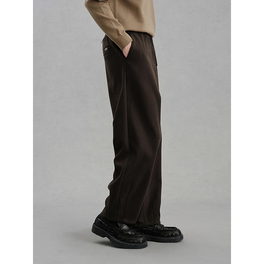 GXG男装 磨毛宽松休闲裤厚实通勤长裤 24年冬G24X024127 商品图3