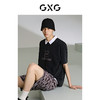 GXG男装 深灰色水洗圆领短袖T恤 夏季热卖T恤 G24X442032 商品缩略图3
