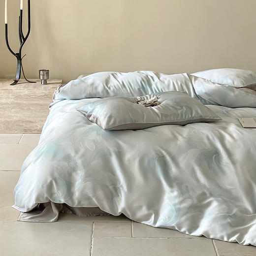 自然醒60支进口莱赛尔兰精天丝数码印花暗合简约款四件套HS 商品图9