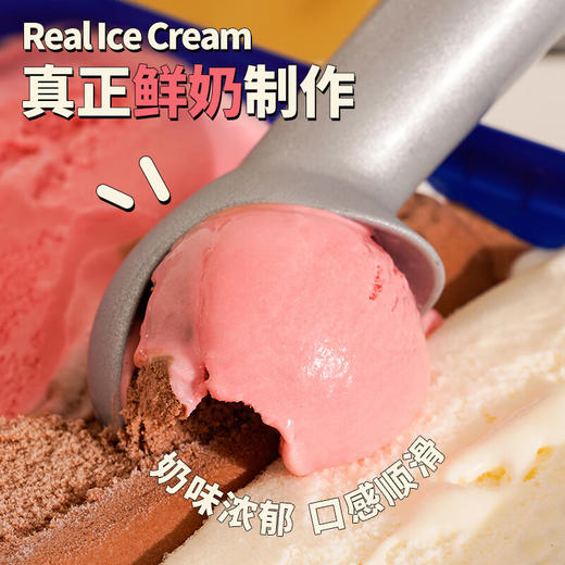 【限时空前补贴，买一送二，售完为止！！】TIPTOP新西兰网红冰淇淋大桶装(2L/盒)，送凯倍蒂香草1盒，送挖勺 商品图5