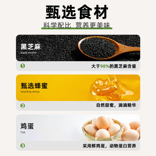 【一箱50包】汪氏甄选高钙黑芝麻早餐男女老少零食蜂蜜饼干不添加蔗糖 商品图1