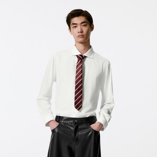 GXG男装 多色基础通勤翻领长袖衬衫男士  秋季热卖G24X033032 商品图4