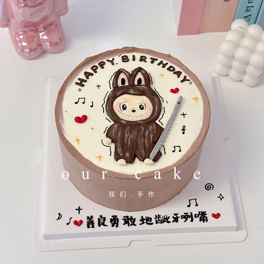 多款式~labubu拉布布卡通手绘蛋糕-低糖处理无添加 商品图3