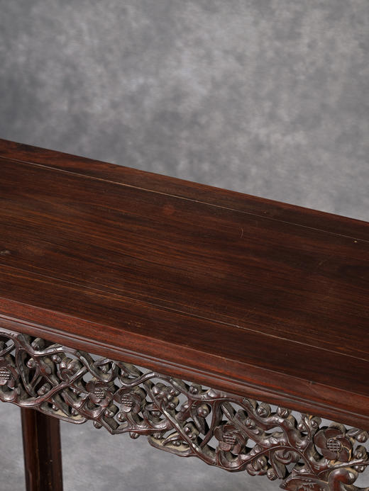 清	红木透雕梅花纹琴桌 商品图3