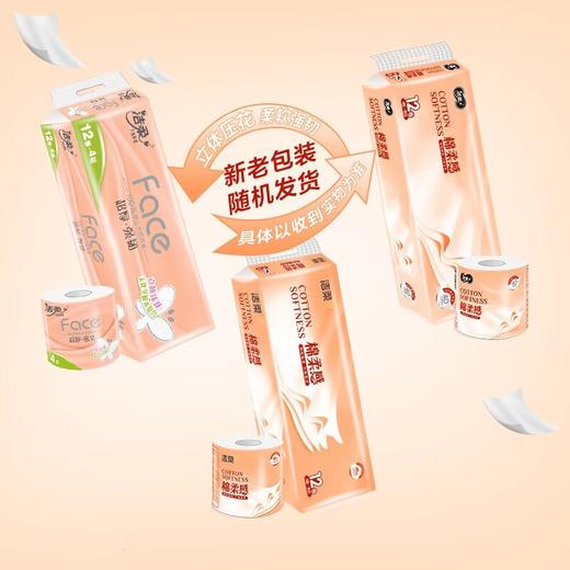 洁柔 棉柔感压花有芯卷纸4层120g*24卷(新老随机) BR120-24J 商品图3