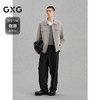 GXG男装 米色肌理感通勤短大衣外套24冬热卖G24X064025 商品缩略图1