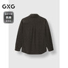 GXG男装 棋盘格烧花长袖衬衫通勤灯芯绒外套男衬衣 2025春季热卖 商品缩略图1