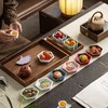 【六角牡丹小碟】中式陶瓷果盘茶点糕点盘家用点心盘喜饼盘喜糖盘订婚台摆盘干果碟 商品缩略图1