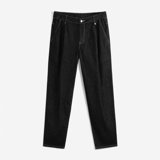 GXG男装  明线设计牛仔长裤阔腿休闲裤 24年夏G24X052013 商品图4