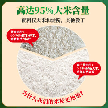 霸王花 河源米粉米线 4斤整箱装 排粉粉丝炒米粉 广东客家特产礼盒 /粮油调味 /方便食品 /特色米粉/米线 商品图6