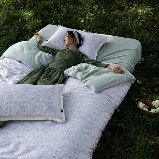 自然醒60支进口莱赛尔兰精天丝数码印花四件套HS 商品图0