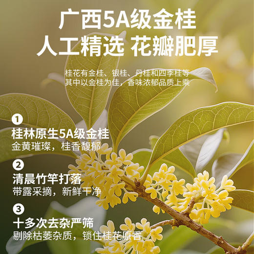 福东海 桂花蜜酿200克【0添加】 甜品白凉粉汤圆冲饮桂花糕烘焙原料馅料 商品图3