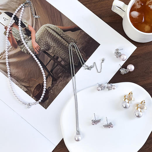 BAOFANDI宝梵迪2025新中式爆款春夏新品曼塔玫瑰施家珍珠系列项链耳环BF 商品图8