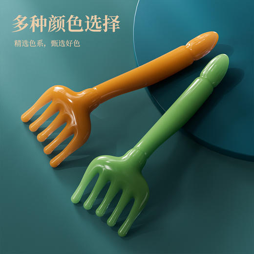 头部按摩器五爪按摩梳头疗工具树脂拨筋疏通经络抓挠头皮减压神器 商品图1