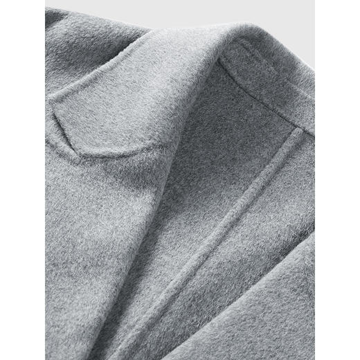 GXG男装  大翻领廓形经典长款大衣潮流时尚通勤外套 冬季 商品图2