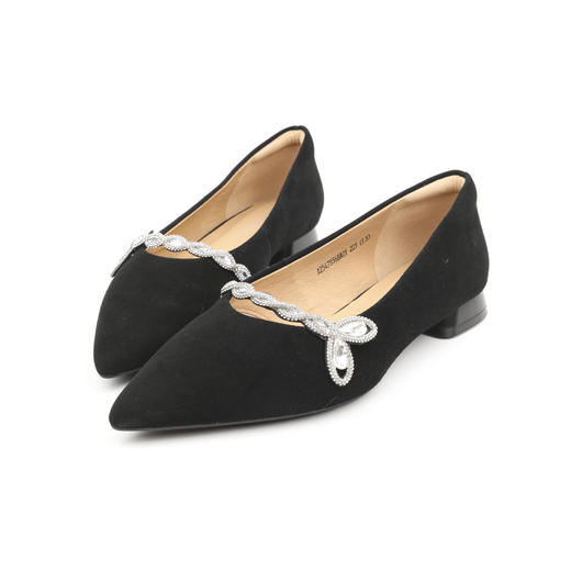 【云粉节】BF千百度低跟鱼尾钻带玛丽珍鞋女2025秋季新款宴会浅口单鞋A25479368吊牌价1059活动价847 商品图2