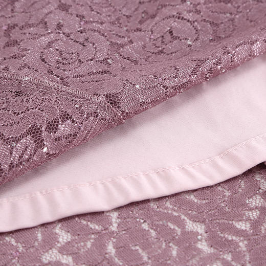 QF8C5斯尔丽25新款宴会华丽礼服立体盘花假两件刺绣蕾丝温柔端庄连衣裙 商品图8