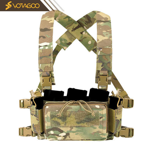 【多格收纳 X型交叉背带 结实耐造】户外真人CS海狸款D3CRM战术胸挂500D消光尼龙（4色可选）ds（dq） 商品图0