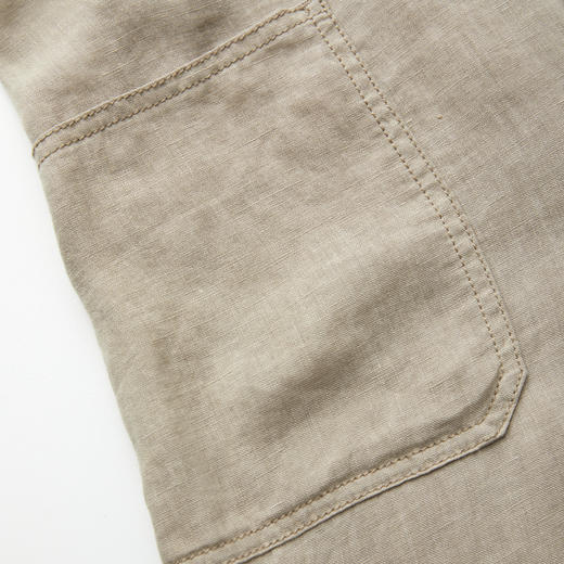 ROMI STUDIO“质感亚麻”100%亚麻轻薄后松紧腰直筒长裤 RWCRXY3626 商品图4