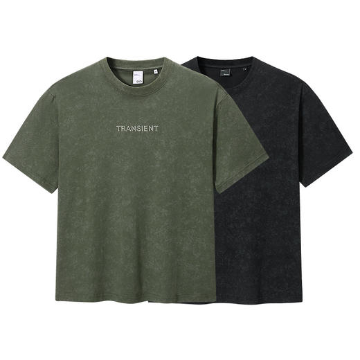 GXG男装 圆领T恤背后字母印花上衣短袖针织 2025夏季热卖 商品图4