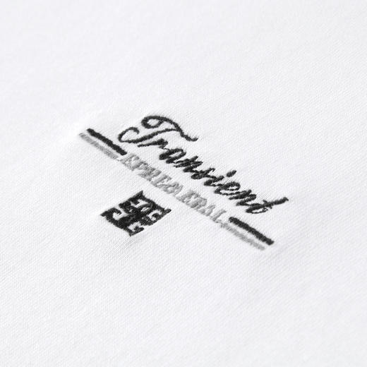 GXG男装 双色精致绣花休闲宽松圆领短袖T恤男生上衣 24年夏季热卖 商品图4