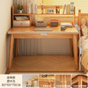 【臻选实木 简约美学习桌📚】臻选实木稳固更健康 不晃的学习神器！实木写字桌+书架一体，15分钟轻松安装✨书桌书架一体桌学生家用学习写字桌卧室台式电脑桌实木腿 办公桌子 商品缩略图5