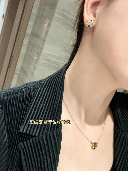 To* 彩色珐琅耳钉/项链   通勤休闲18K镀金 商品图6