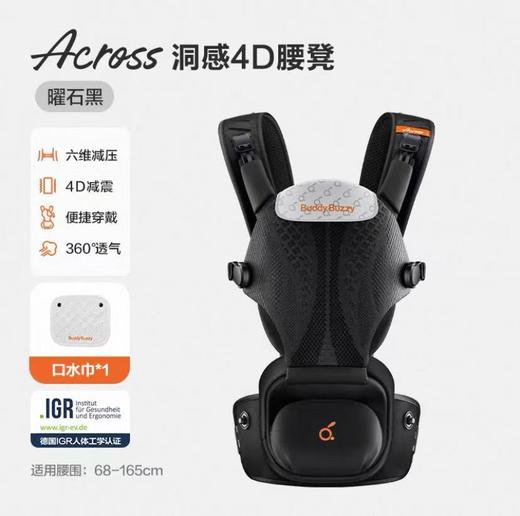 【5F】英氏  两只兔子Across洞感4D腰凳背带二合一轻便两片式护腰便捷穿戴透气 4D升级款-苔藓绿 商品图6