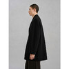 GXG男装   黑色精致绣花通勤长款大衣 24冬热卖G24X264011 商品缩略图2