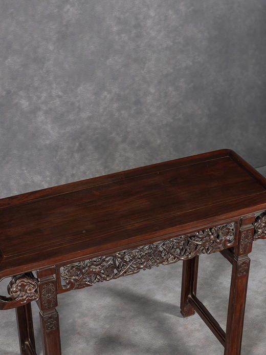 清	红木透雕梅花纹琴桌 商品图2