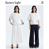 Eastern Light/乙来【美国匹马棉】法式衬衫夏季透气舒适短袖T恤 商品缩略图3